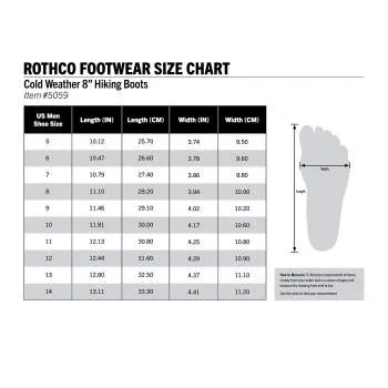 8" Cold Weather Hiking Boots