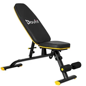 Adjustable Weight Bench for Home Gym, Doufit WB-01 Foldable Workout Bench Press, Indoor Multi-Purpose Exercise Incline Decline Bench