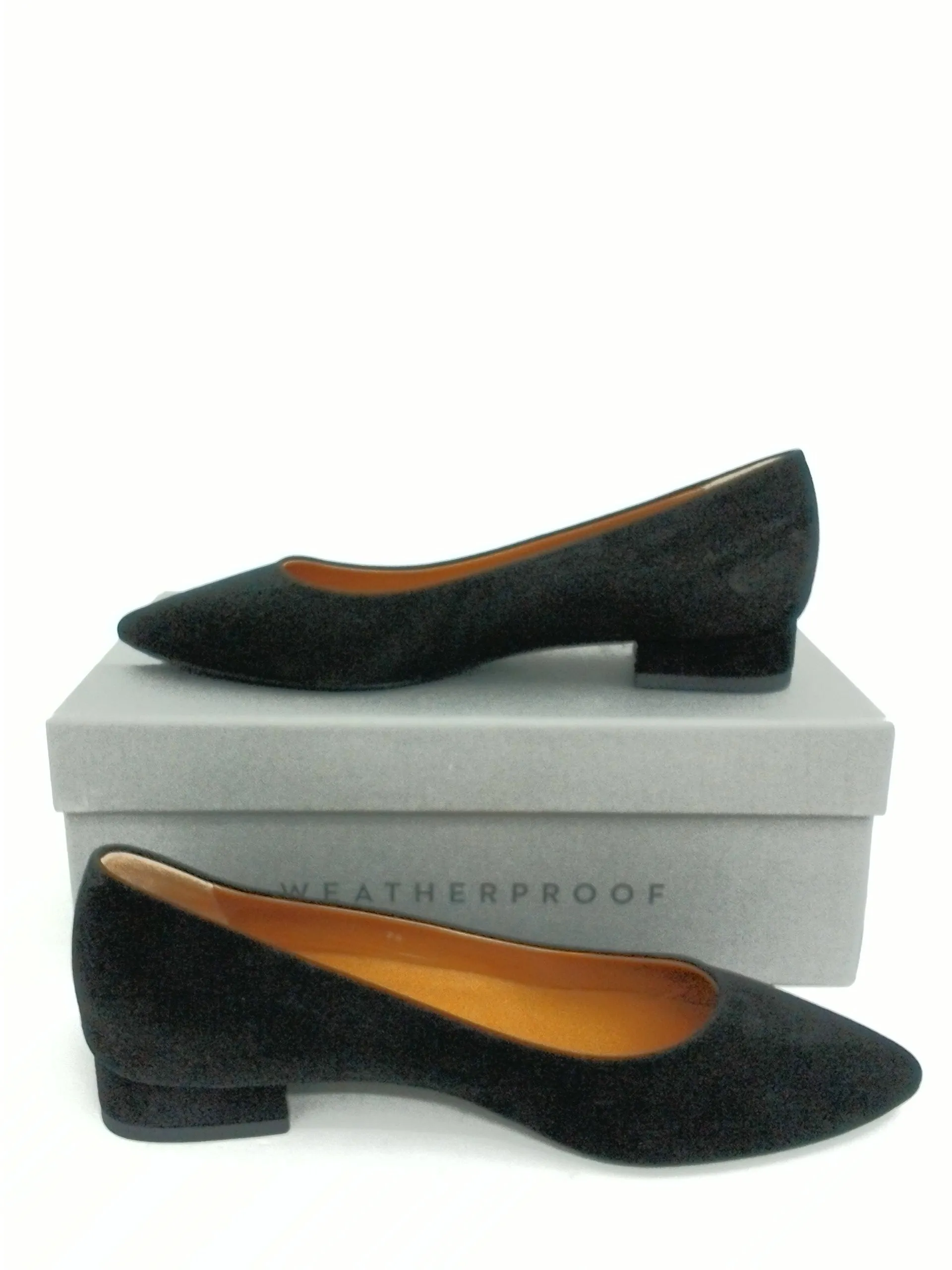 Aquatalia Women's Penina Suede Black Flats Size 9.5 M