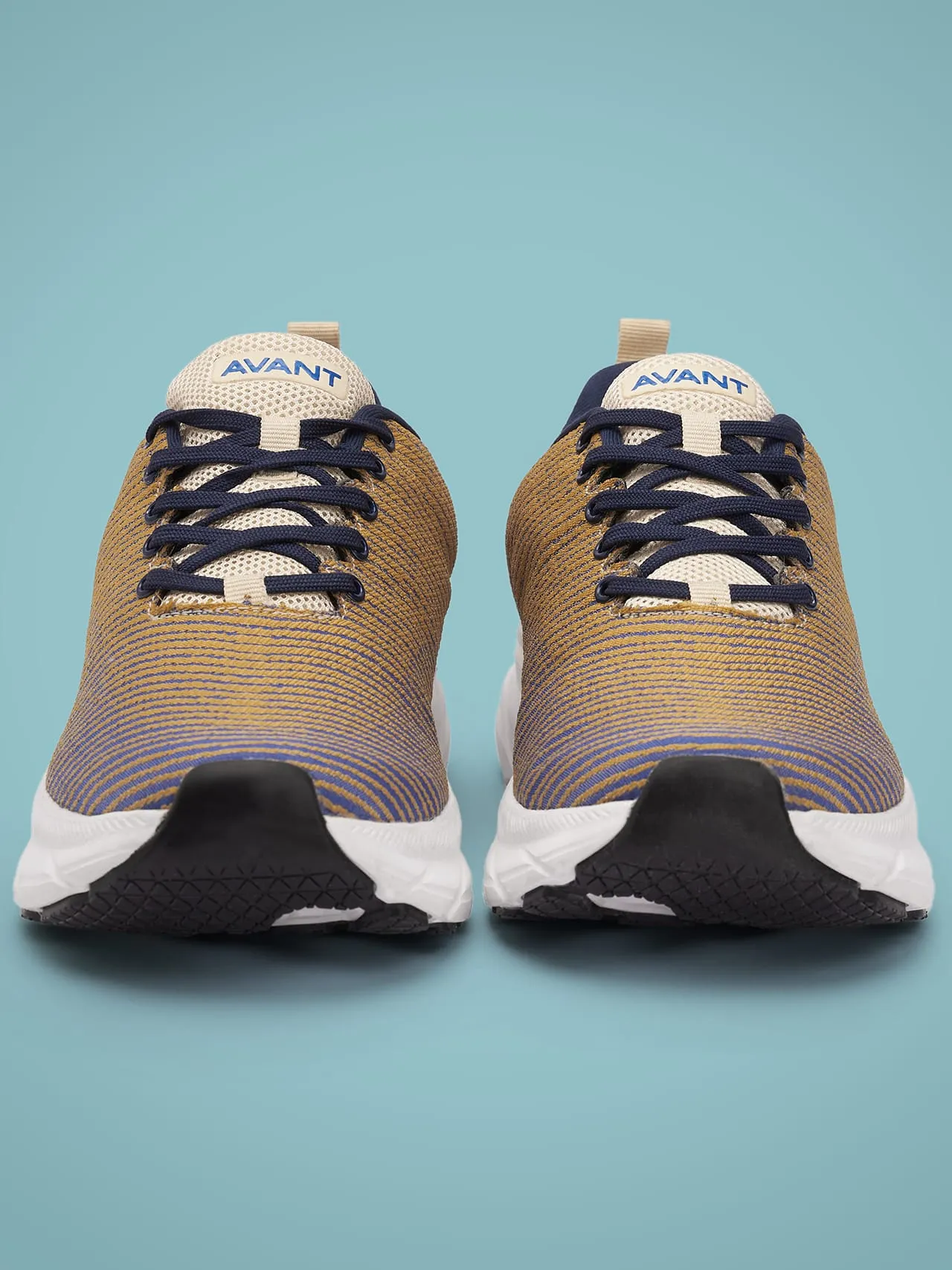 Avant Men's Matrix Running Shoes-Gold/Blue