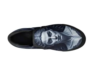Blue Demoness Slip-Ons