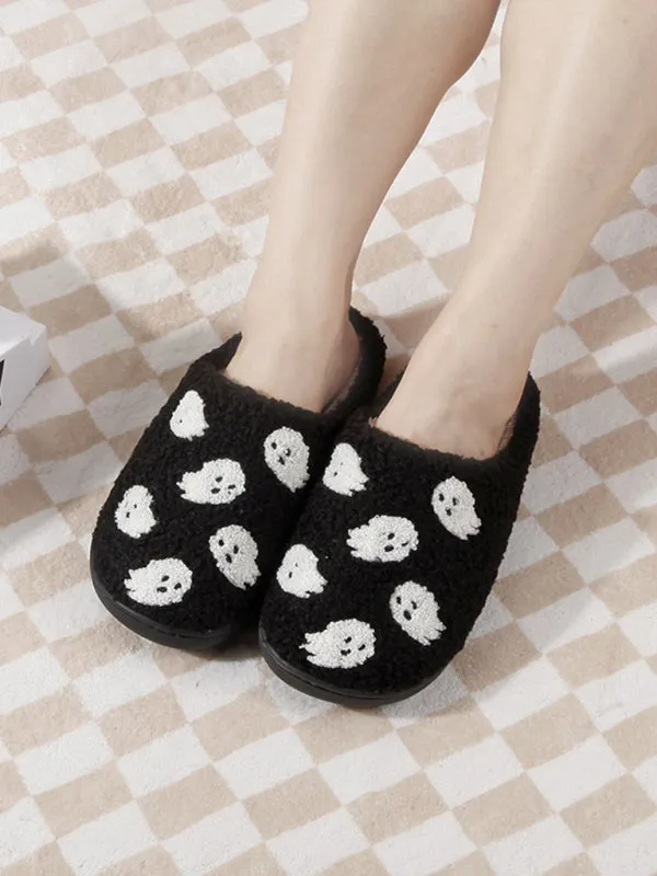 Blue Zone Planet |  Halloween Ghost Slippers Unisex Thick-soled Soft-soled Thick Non-slip Slippers