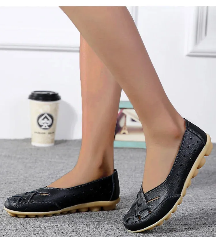 Breathable Leather Loafers