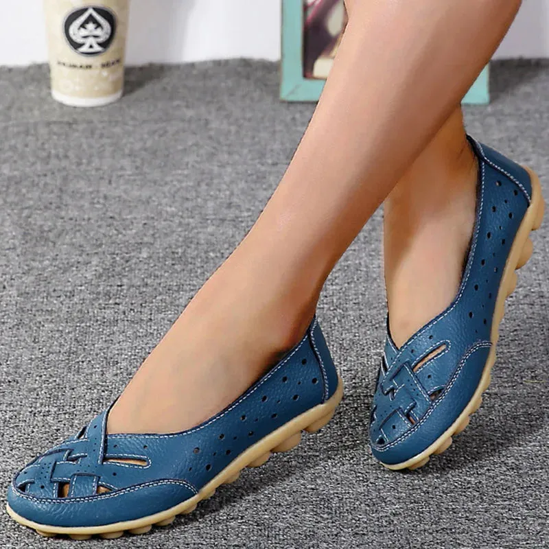 Breathable Leather Loafers