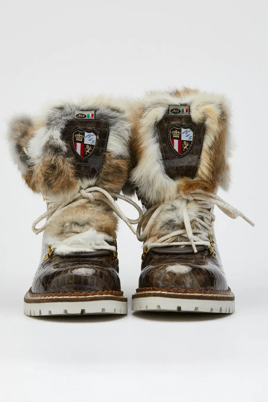 Brigit Croco Boot Taupe