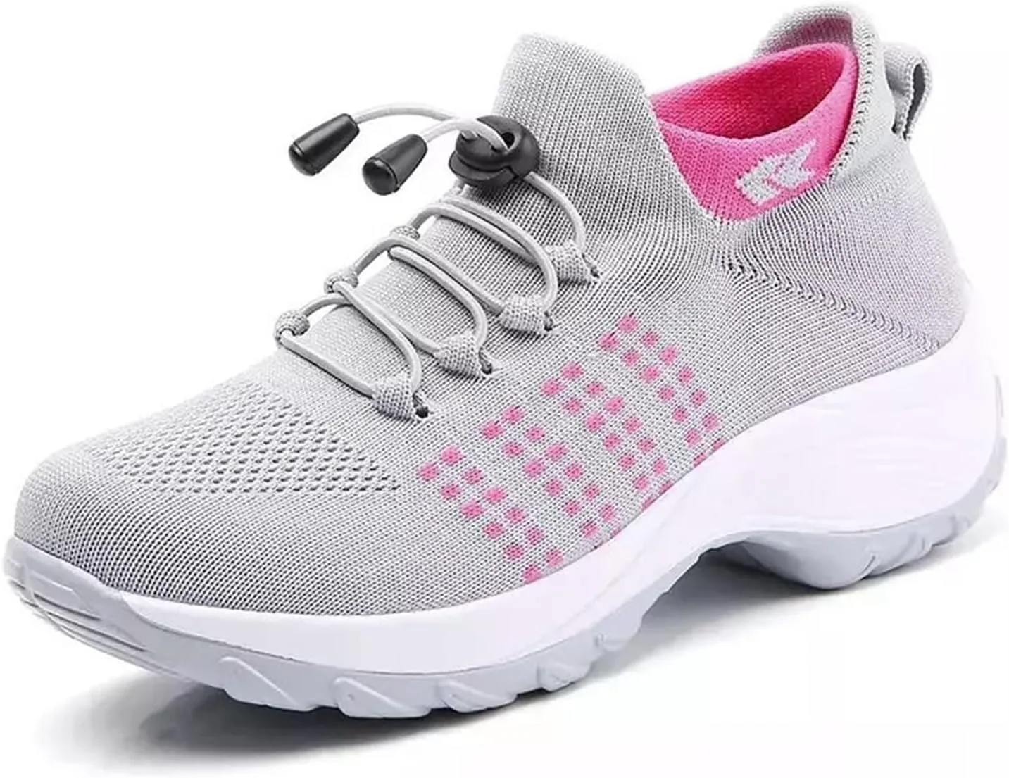 Comfort Wear Orthowear Shoes for Women Men Orthopedic Cushion Shoes Anti-Slip Air Nurse Shoe Breathable Mesh Fashion Sneakers for Women Adjustable Elastic Strap Trainers Plantar Fasciitis Unisex