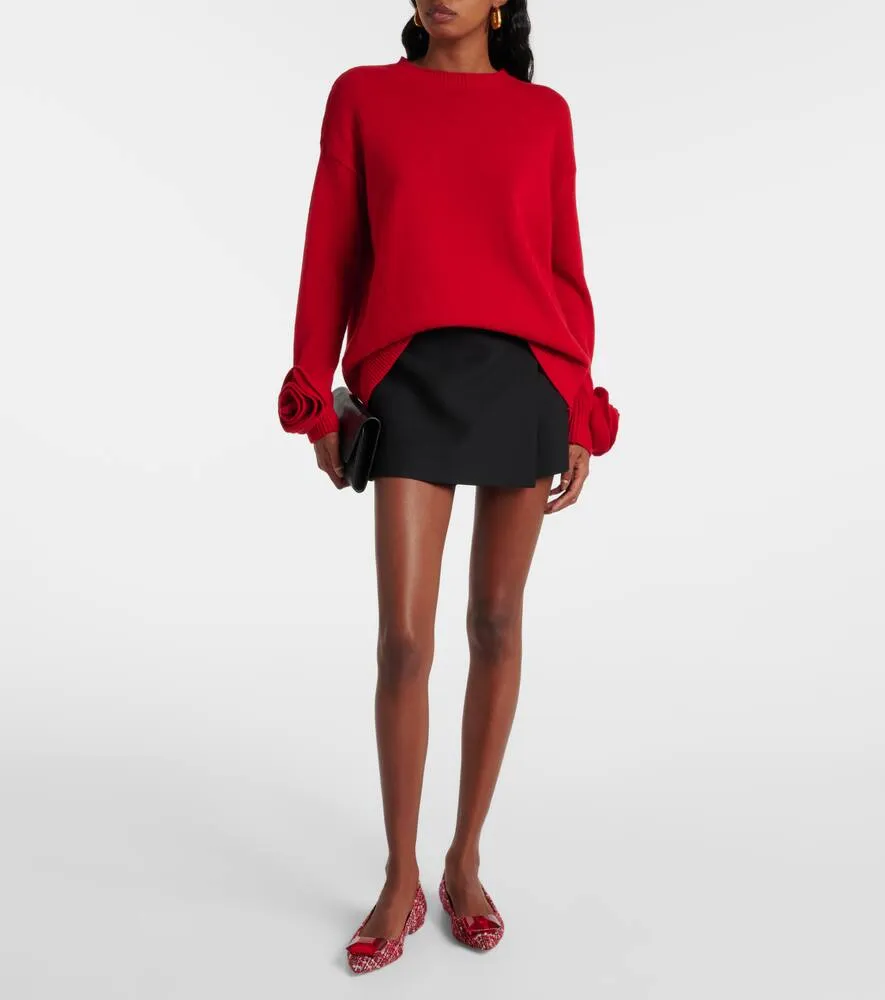Gianvito Rossi Embellished boucl√É¬© ballet flats