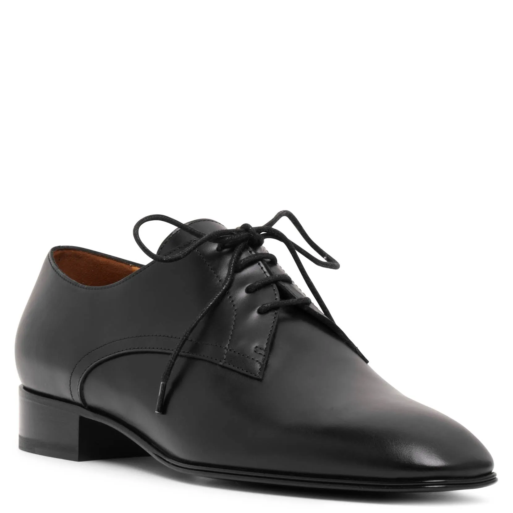 Kay Oxford black lace-up flats