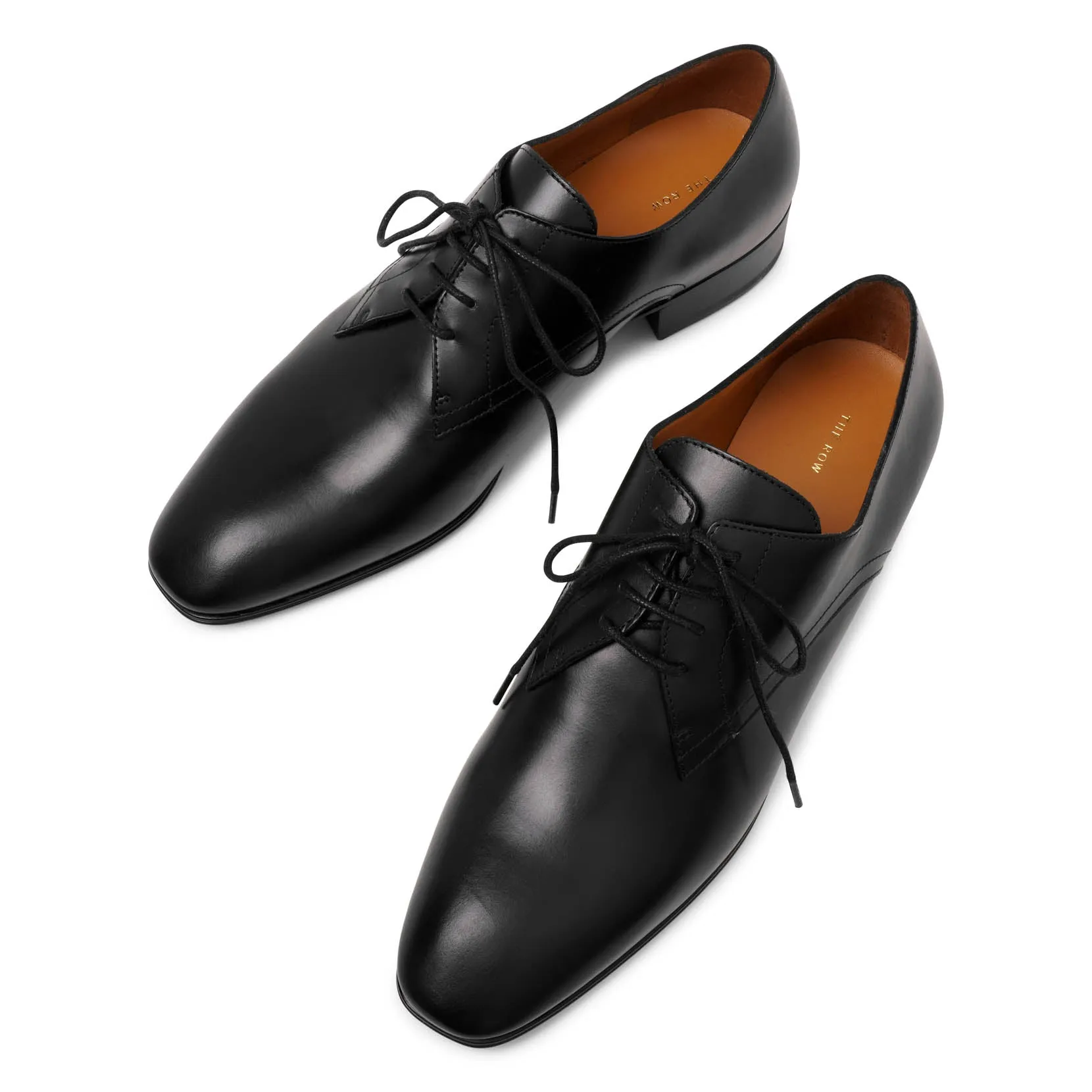 Kay Oxford black lace-up flats