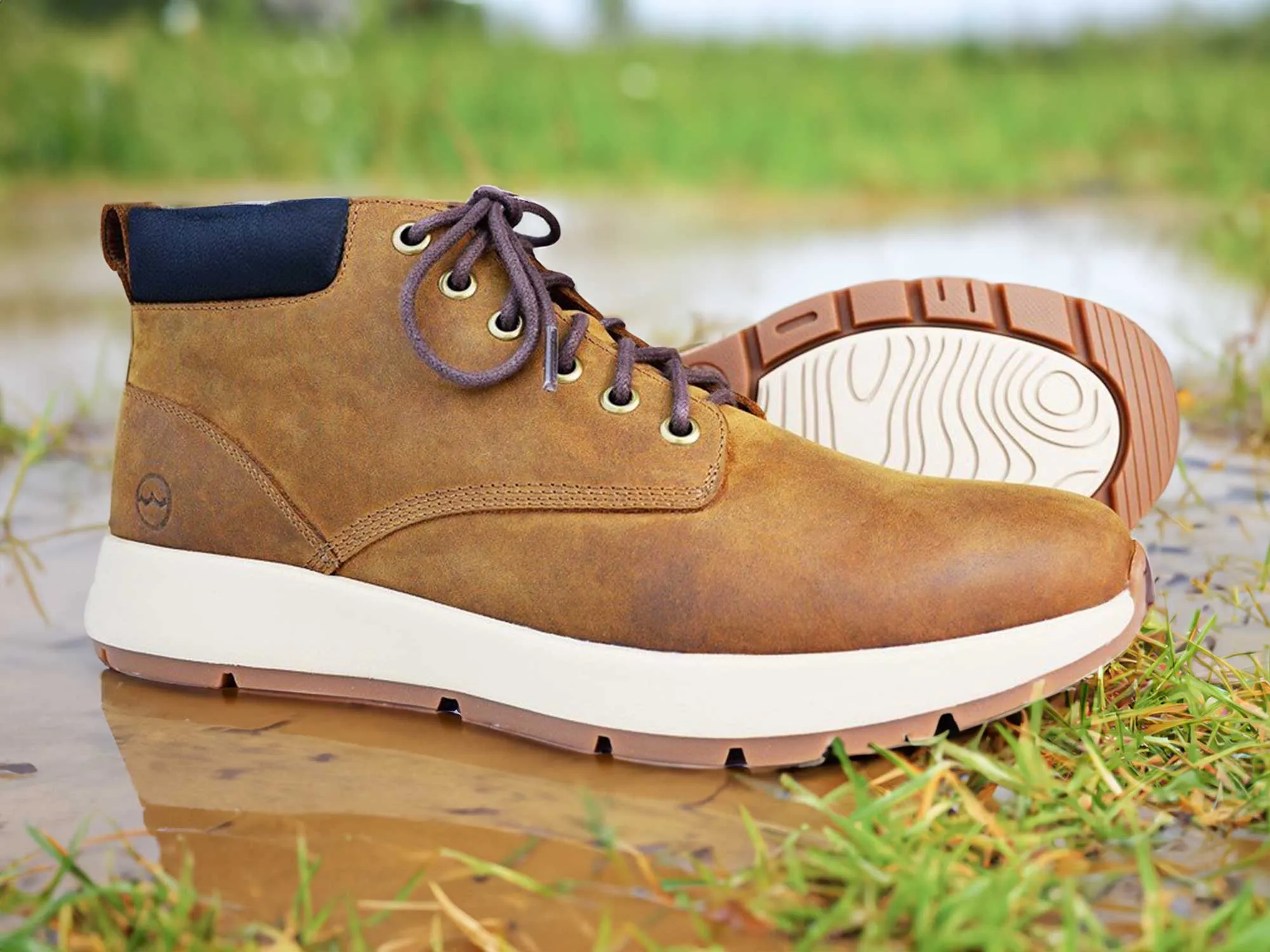 KIELDER Men's Sand Brown Waterproof Boot by Orca Bay