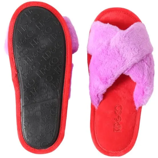 Kip & Co Bubble Raspberry Bubble Kids Slippers