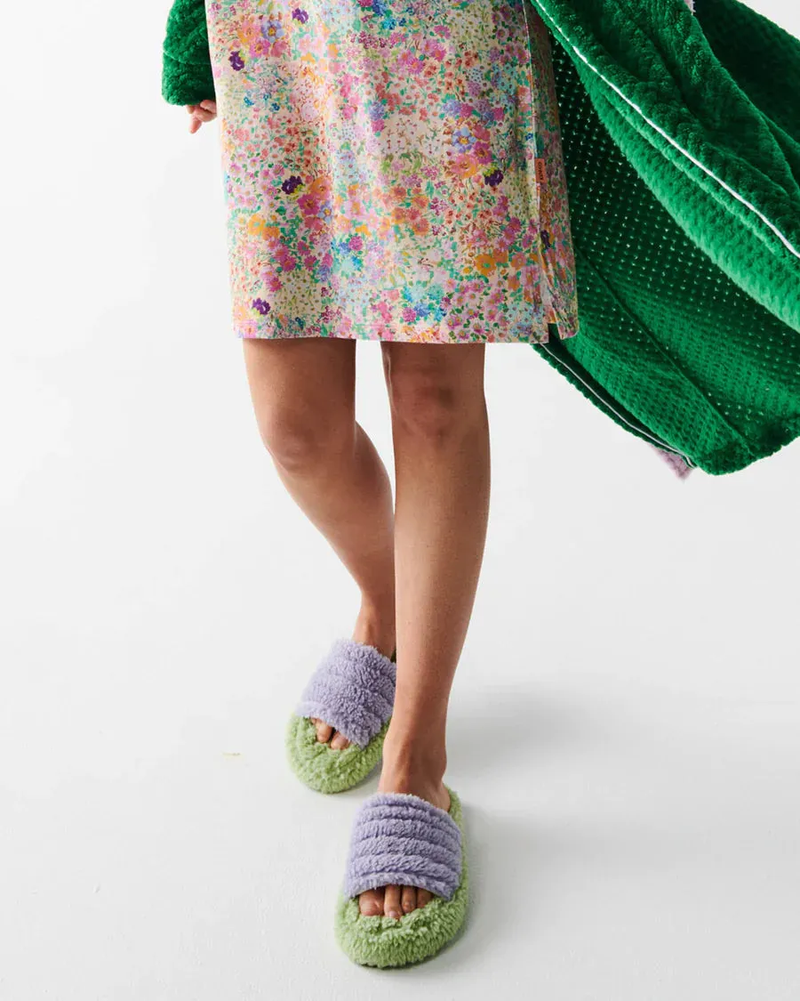 Kip & Co - Quilted Sherpa Adult Slipper (Mint Gelato)