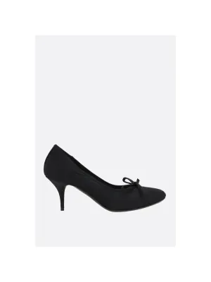 Leopold Worn-Out Satin Slingback Pumps