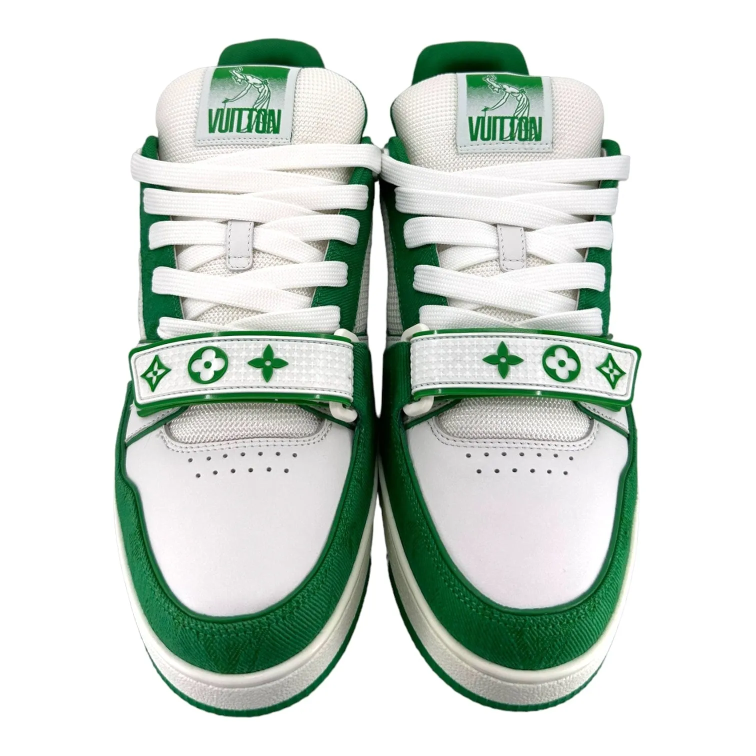 Louis Vuitton LV Trainer Strap Monogram Denim Green White