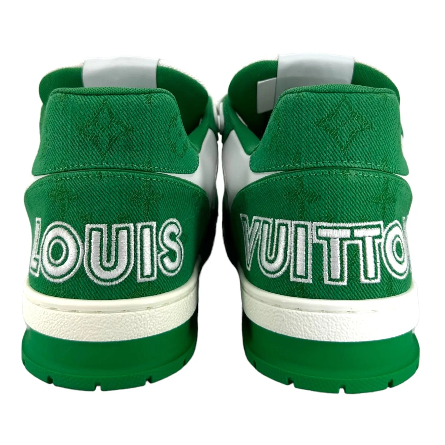 Louis Vuitton LV Trainer Strap Monogram Denim Green White
