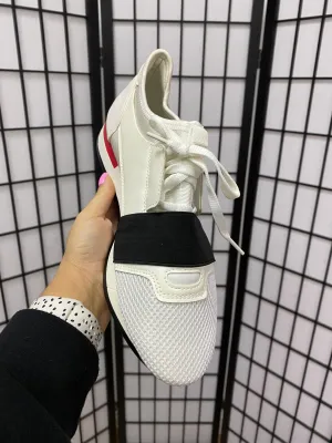 Madrid White Lightweight Trainers