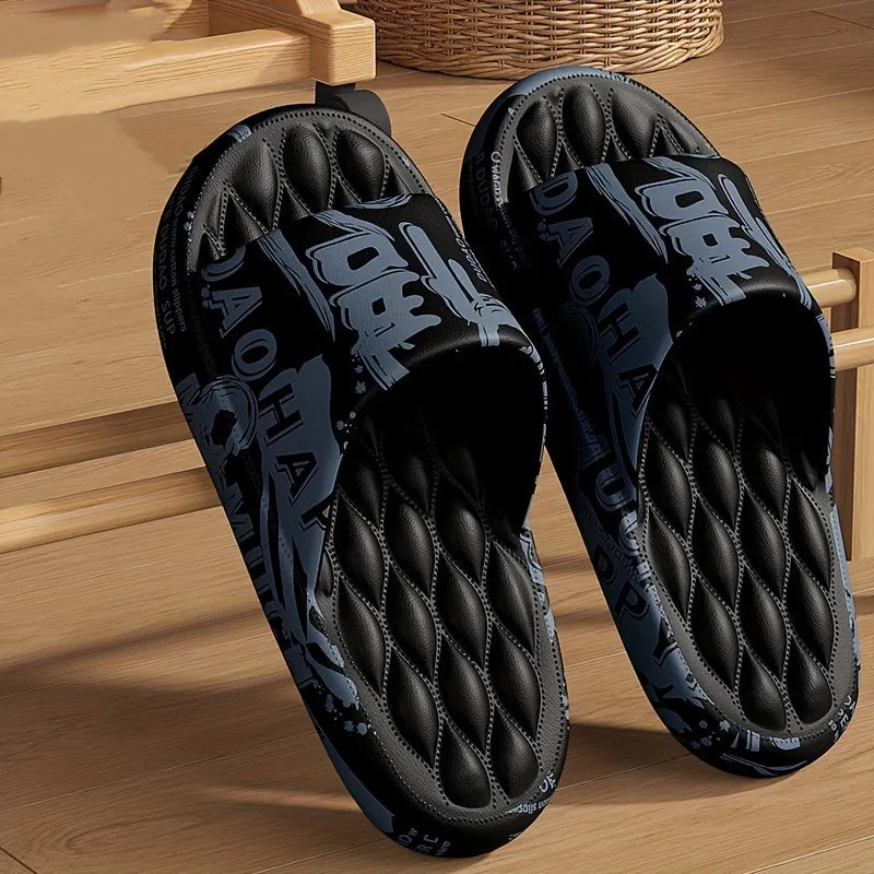 Men's Summer Indoor Home Non-Slip Thick Soled Slippers