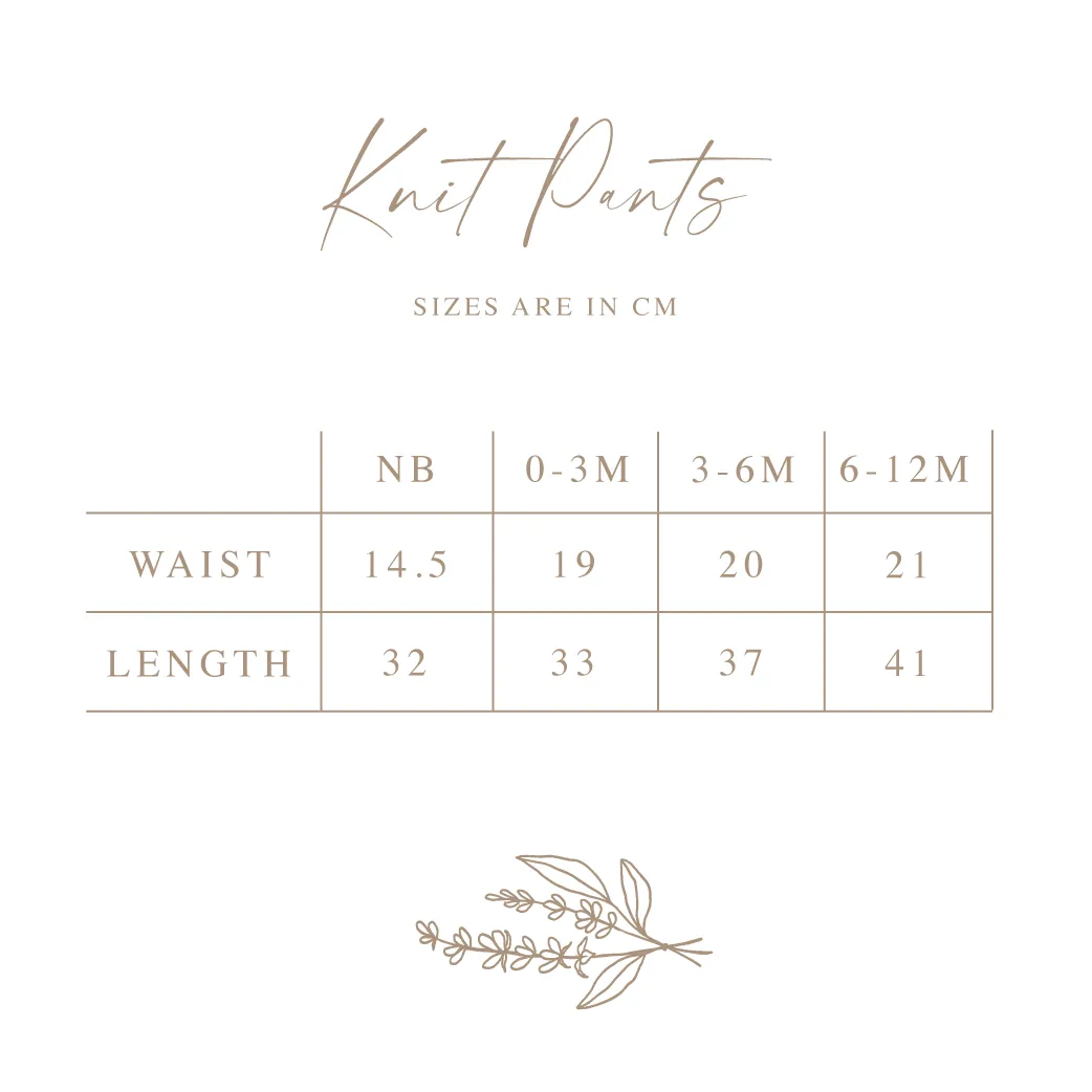 Mini Knit Pants - Lavender