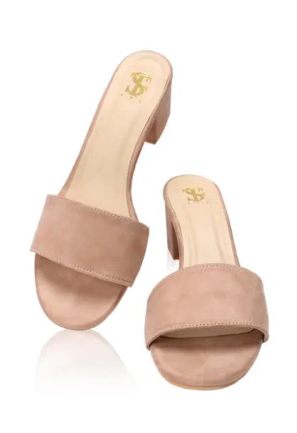 Mocha Mid Heels