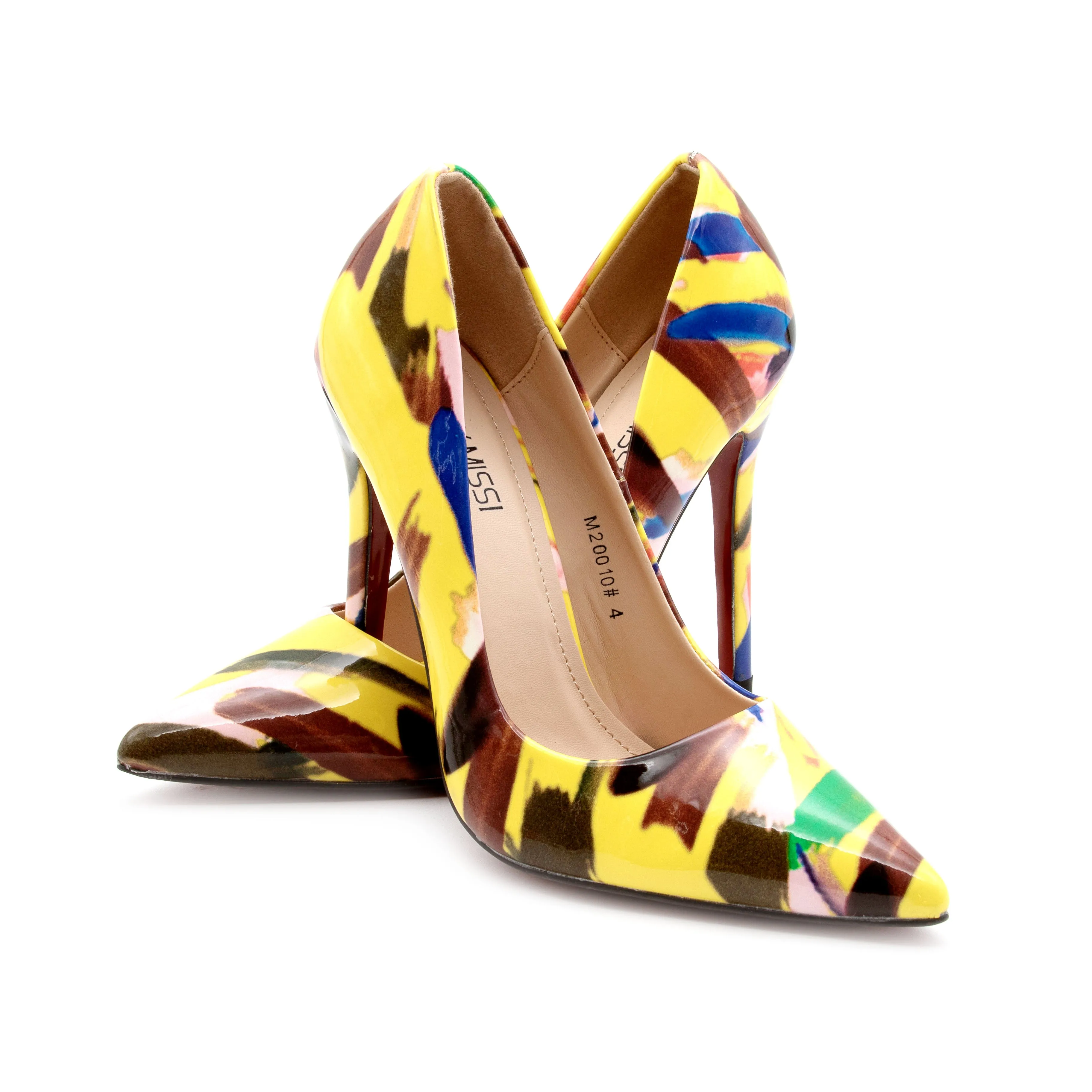 Multicolor Stilettos Heel Pumps