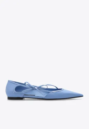 Mun Polished Leather Ballet Flats