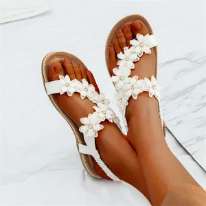 Nanccy  Bohemian Style Vintage Classic Floral Sandals