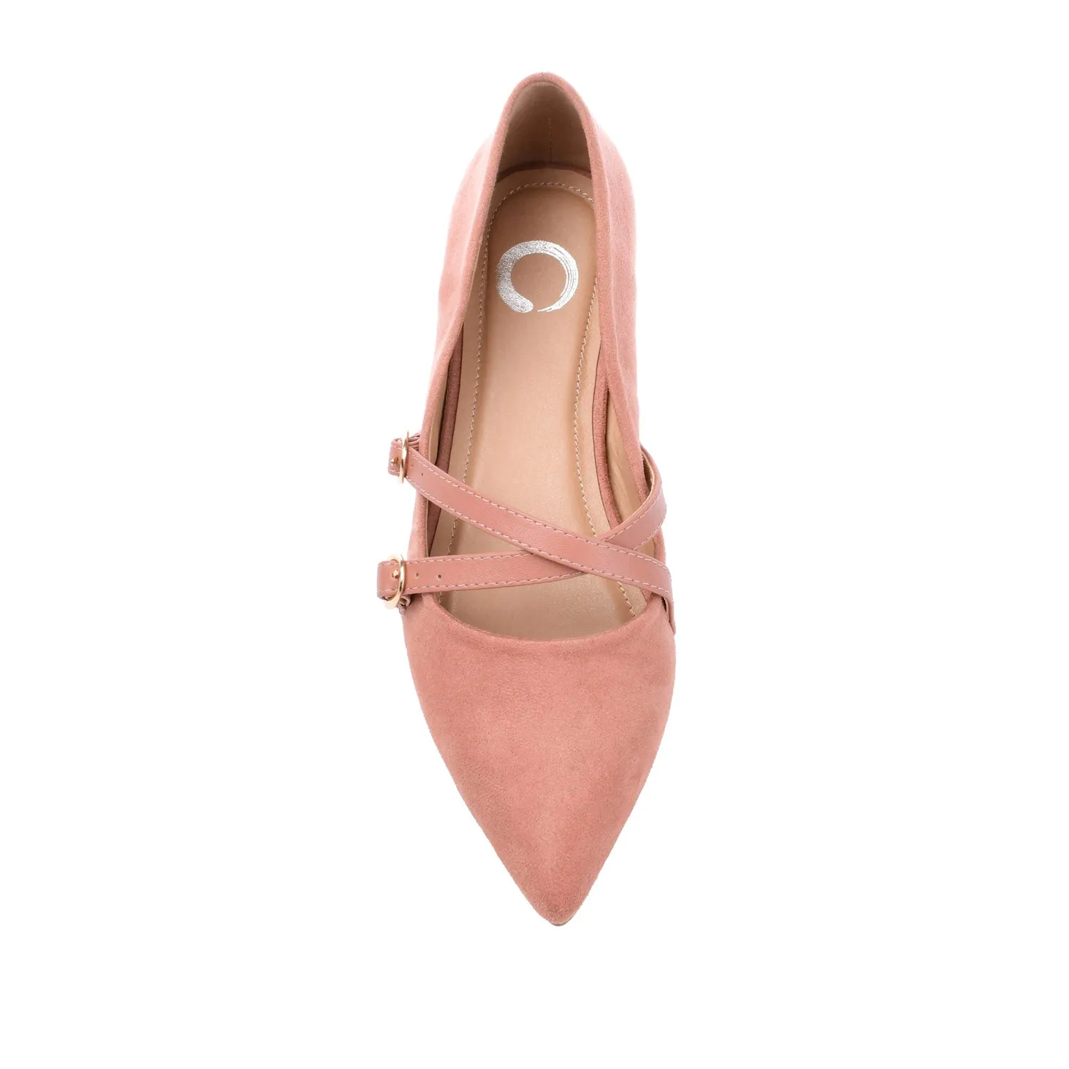 PATRICIA BALLET FLATS IN FAUX SUEDE
