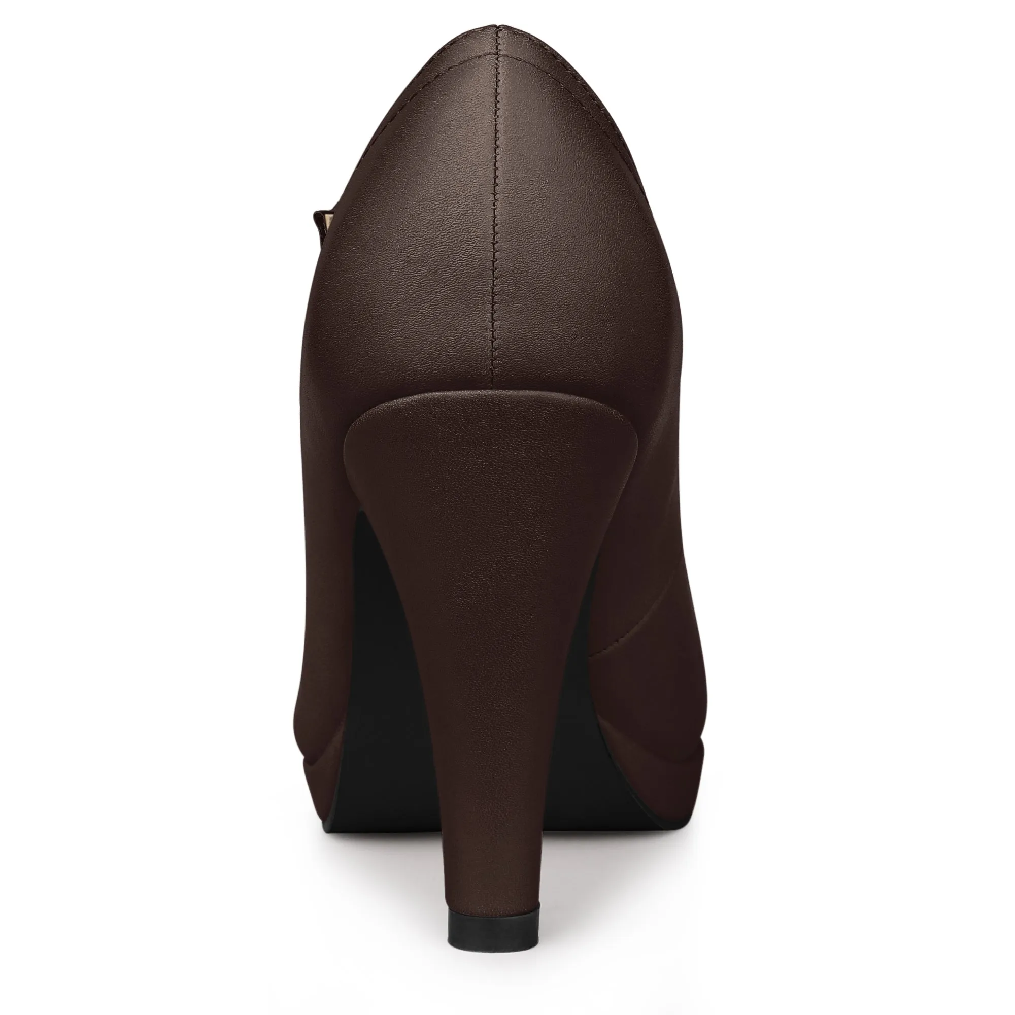 Platform Round Toe Ankle Strap Mary Jane Stiletto Heel Pumps