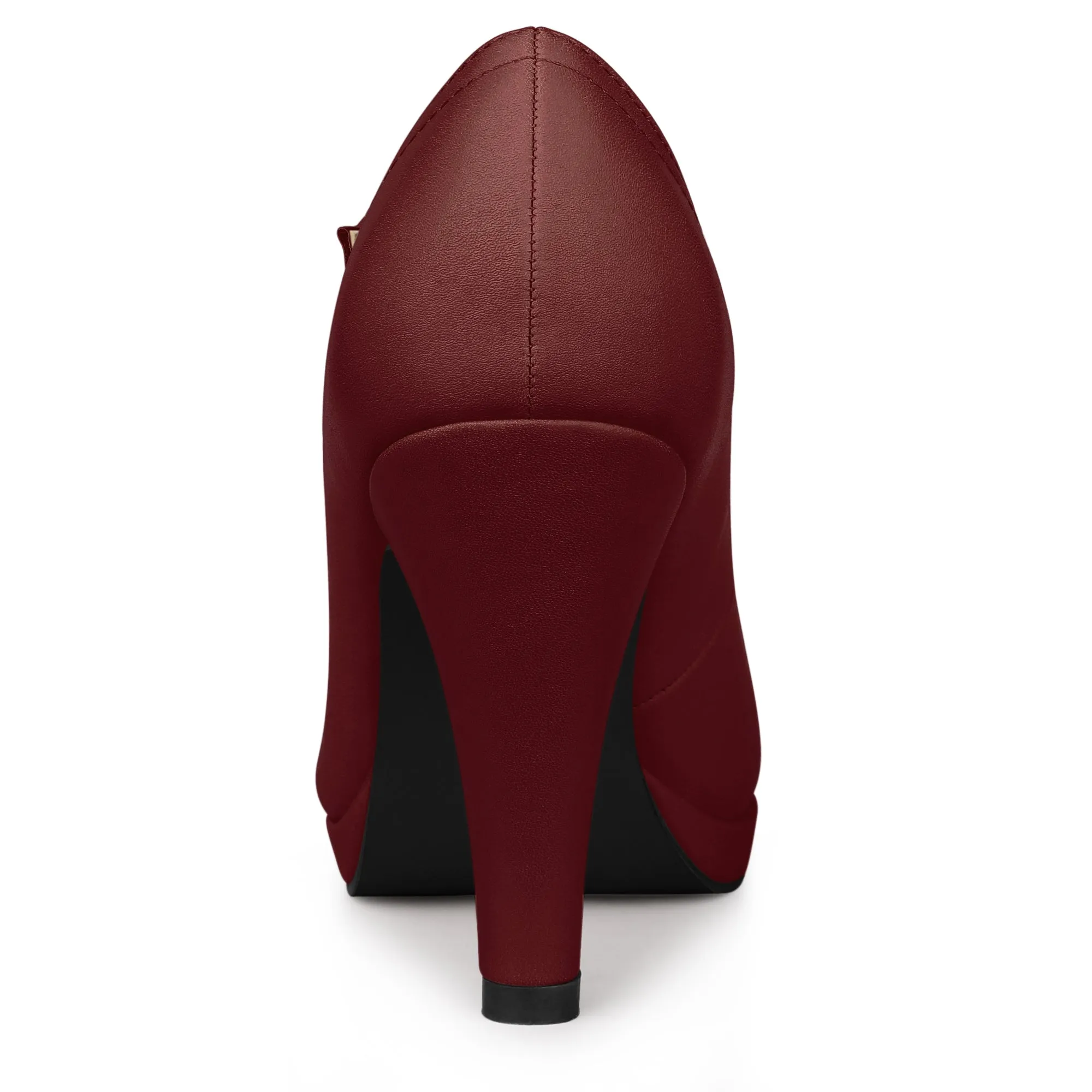 Platform Round Toe Ankle Strap Mary Jane Stiletto Heel Pumps
