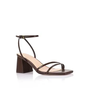 Stevie Block Heel Sandals - Chocolate Brown