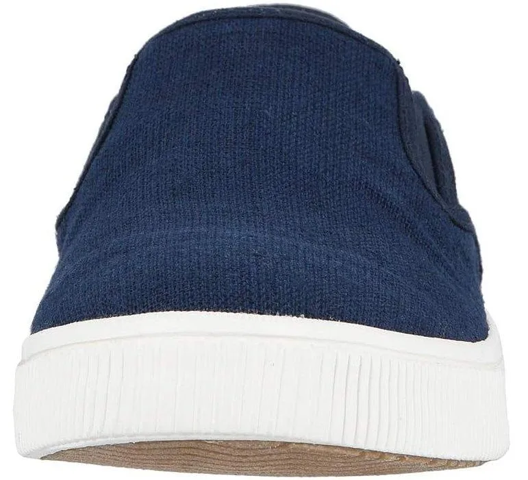Toms Baja Navy Tan Mens Canvas Slip Ons Trainers Shoes