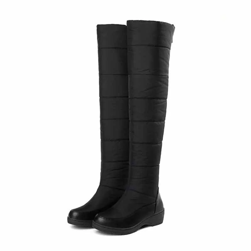 Womens Over Knee Snow Boots Winter Boot Waterproof Warm Outdoor Boot