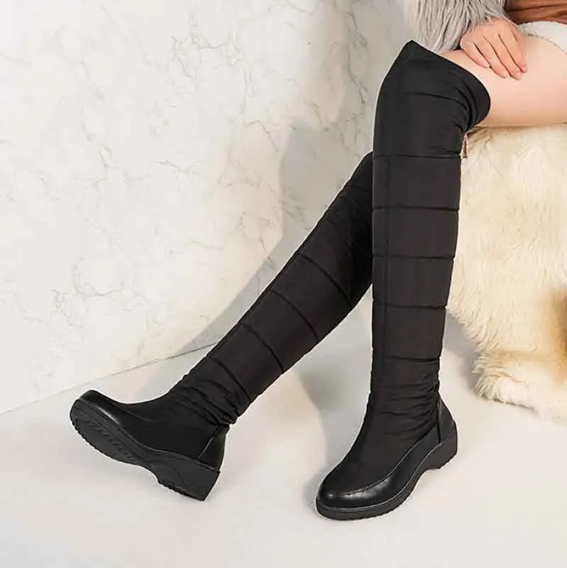 Womens Over Knee Snow Boots Winter Boot Waterproof Warm Outdoor Boot