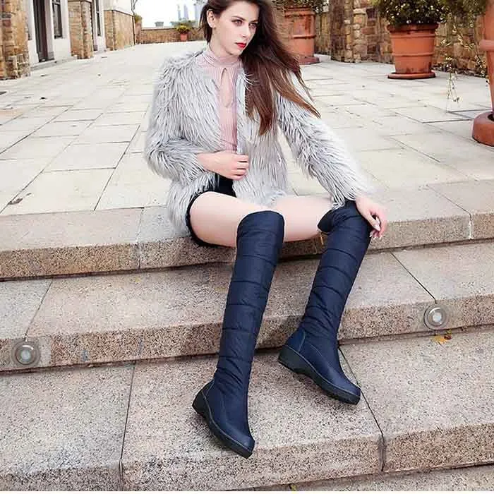 Womens Over Knee Snow Boots Winter Boot Waterproof Warm Outdoor Boot